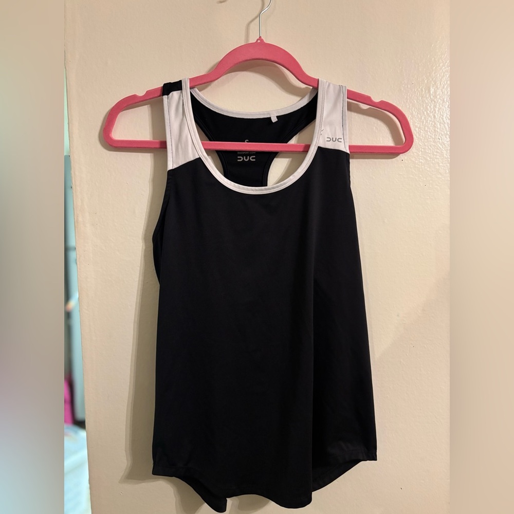 Women's Black and White Tank Top